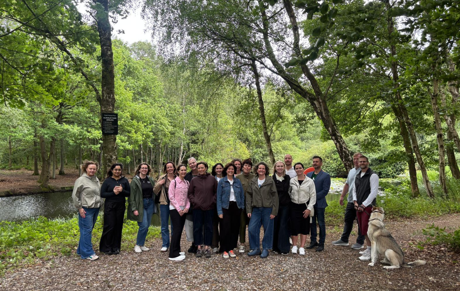 AG Impact team in woodland setting